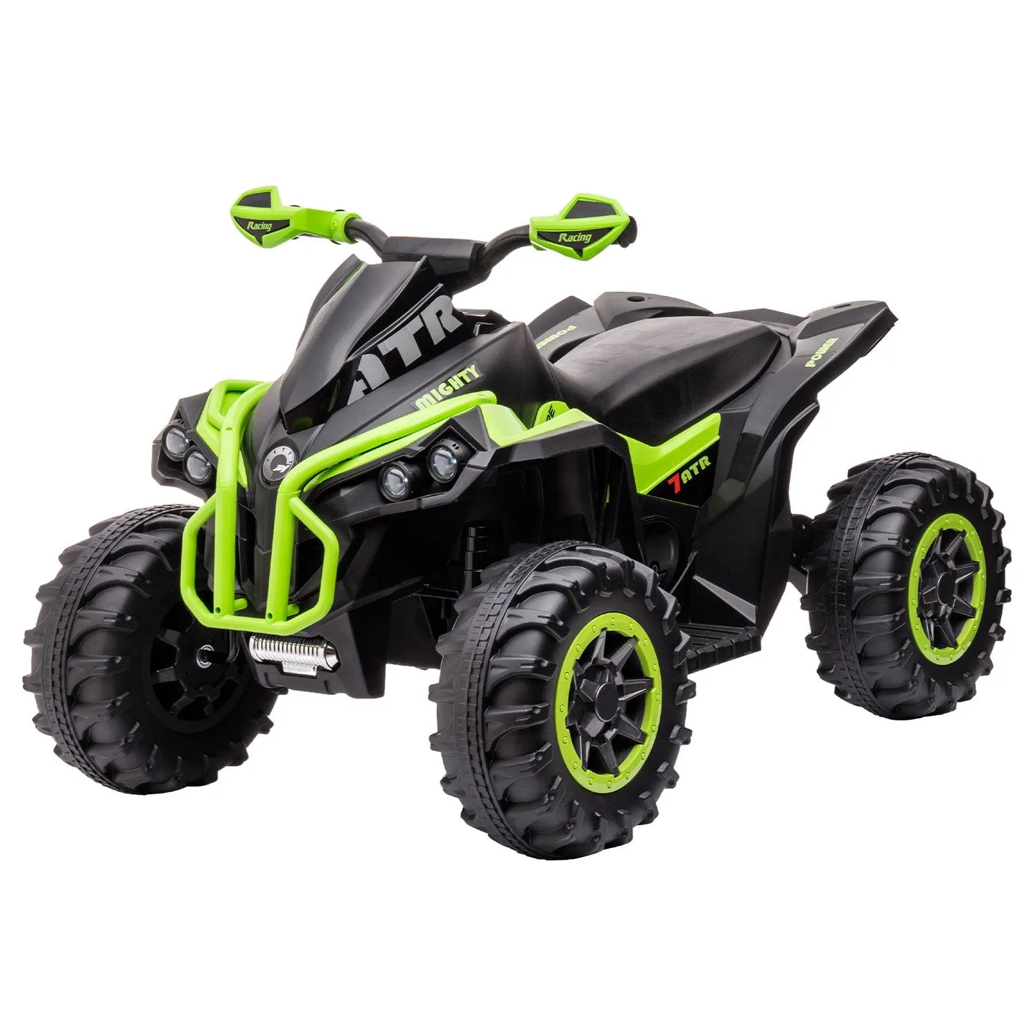 Green LED Electric Ride On Quad Bike with MP3, AUX - Kahuna