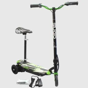 Green/Black Kick SUGO Electric Seat Foldable Kids Electric Scooter