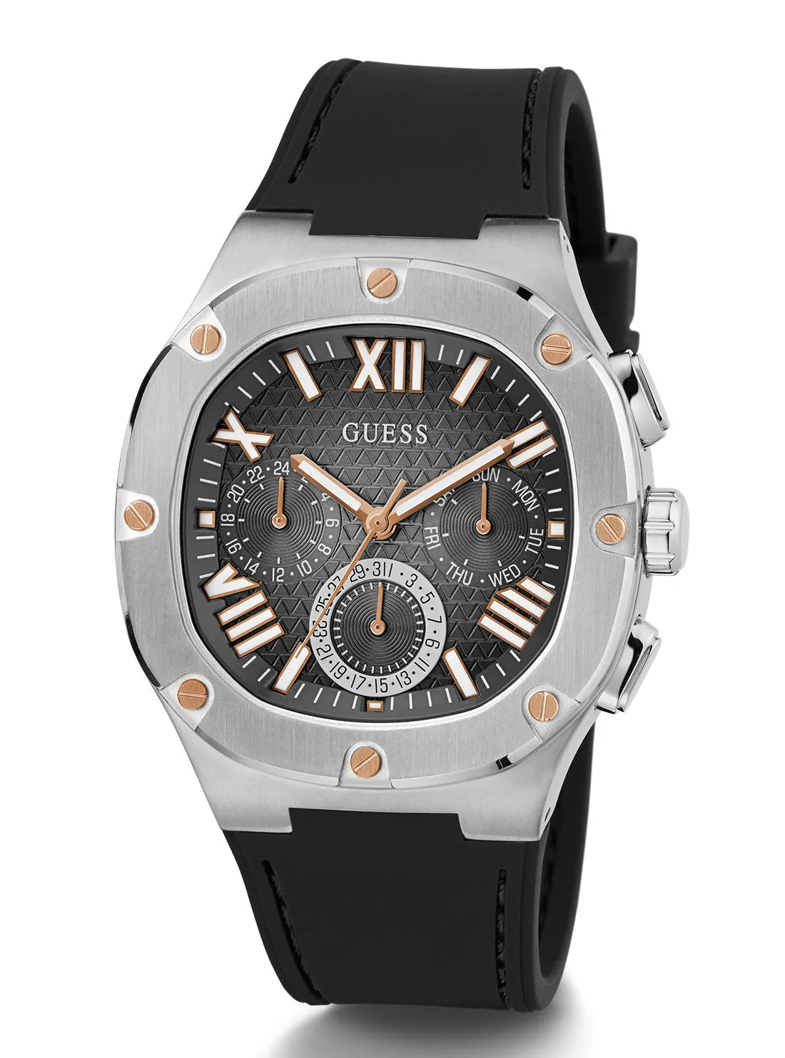 Gunmetal Headline Silicone Watch