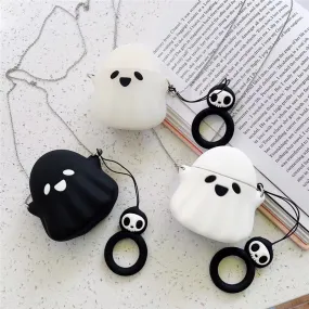 Halloween Edition Smiley Ghost Airpod Cases