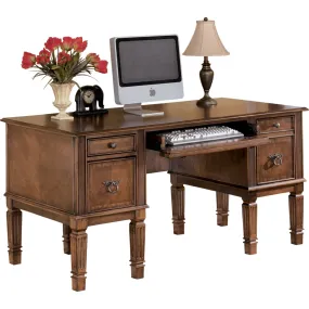 Hamlyn Storage Leg Desk - Medium Brown