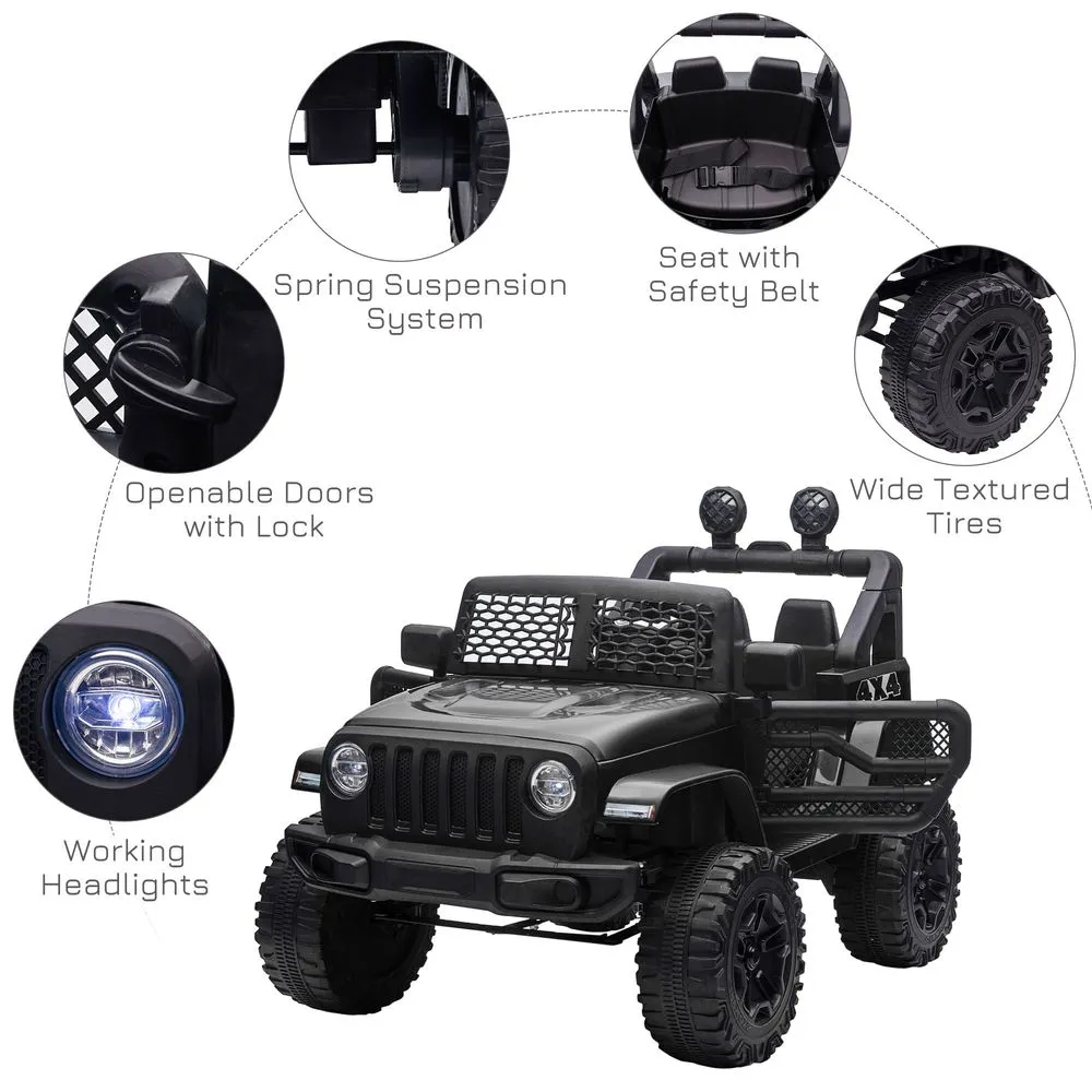 HOMCOM 12V Kids Electric Ride On Car Truck Off-road