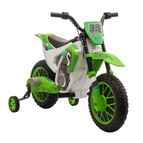 HOMCOM Kids Electric Ride On Motorcycle Bike 12V - Green