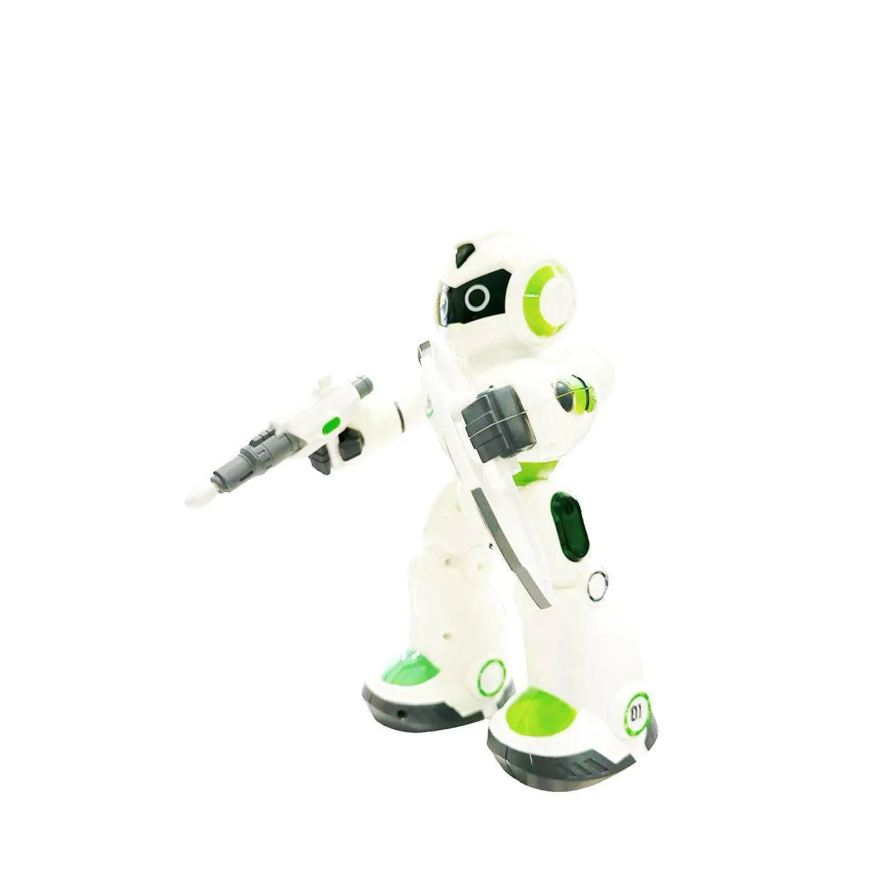 Interactive Space Smart Robot With Gesture Sensing Shield and Space Guns And Remote Control Different Sounds