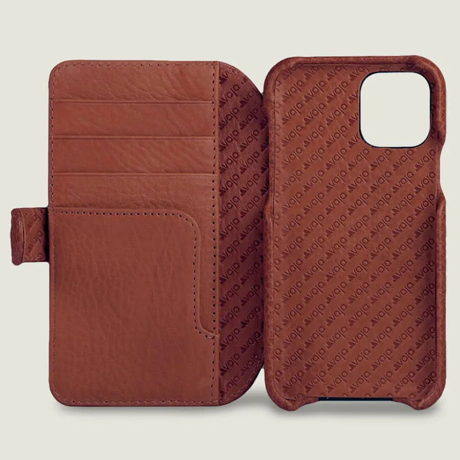 iPhone 11 Wallet leather case with magnetic closure