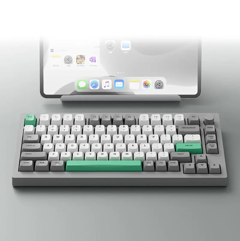 JAMESDONKEY A3 Grey Cyan Mechanical Keyboard