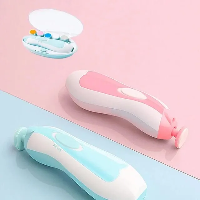 Kids Baby Nail Trimmer Electric Baby Manicure Pedicure Nail Clipper Cutter Scissors Care Set New Born