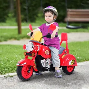 Kids Electric Ride On Motorbike Chopper 6V - Red