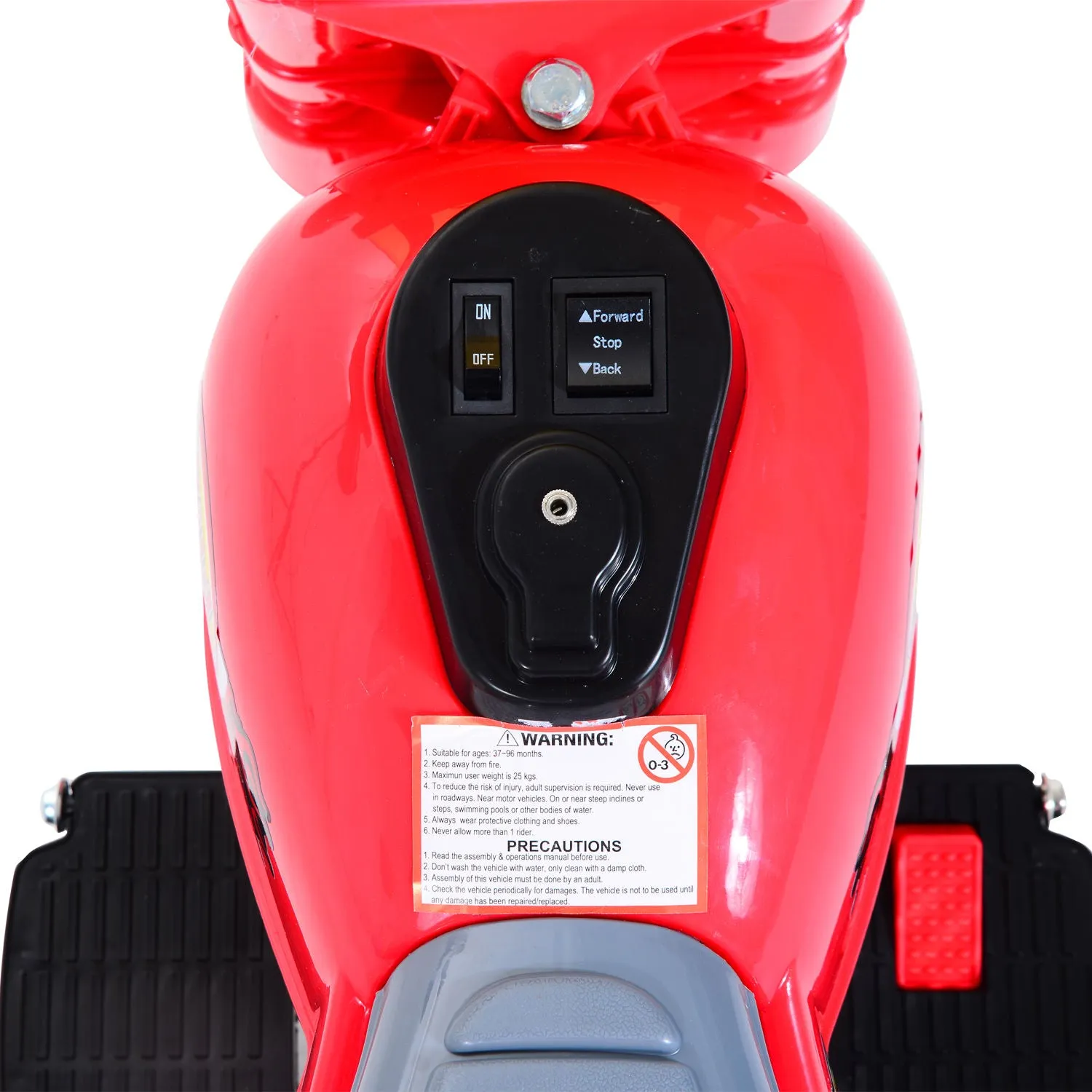 Kids Electric Ride On Motorbike Chopper 6V - Red