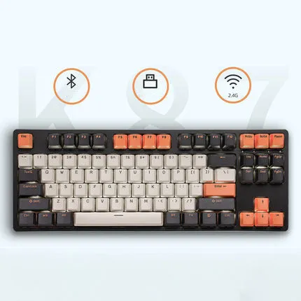 Kzzi K87 RGB Three Mode TTC Mechanical Keyboard