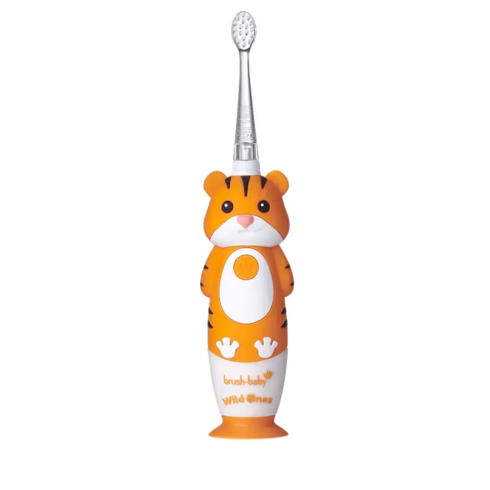 LIMITED EDITION: WildOnes™ Tiger Rechargeable Kids Toothbrush   Book Gift Set