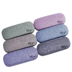 Linen Pattern Glasses Case