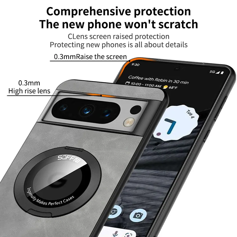 Magnetic Macsafe Phone Case With Stand For Google Pixel 8 7