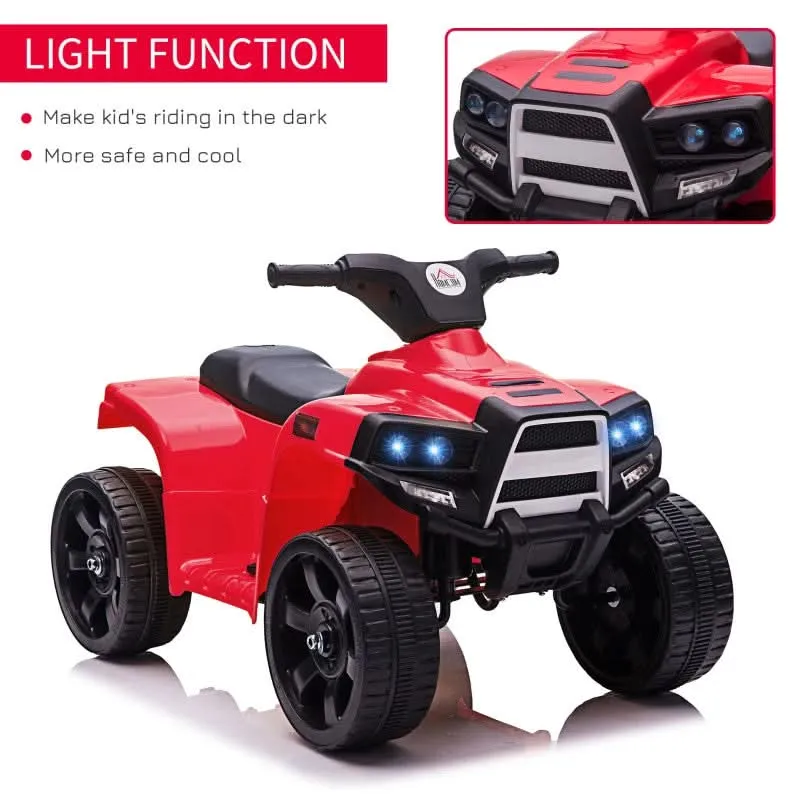 Maplin Plus 6V Kids Electric Ride On ATV Toy Quad Bike with Headlights for 18-36 Months