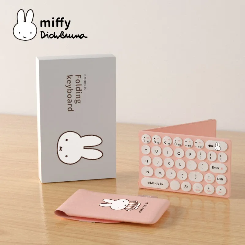 Miffy X MIPOW Mini Folding Keyboard For iPhone ipad