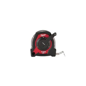 Milwaukee 100 ft. L X 1.5 in. W Closed Reel Long Tape Measure 1 pk