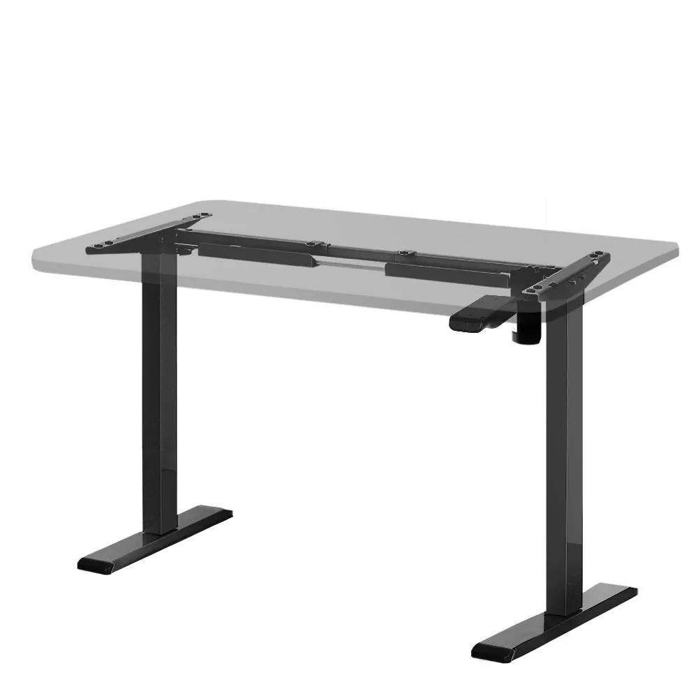 Motorised Height Adjustable Desk Frame, Black - Artiss