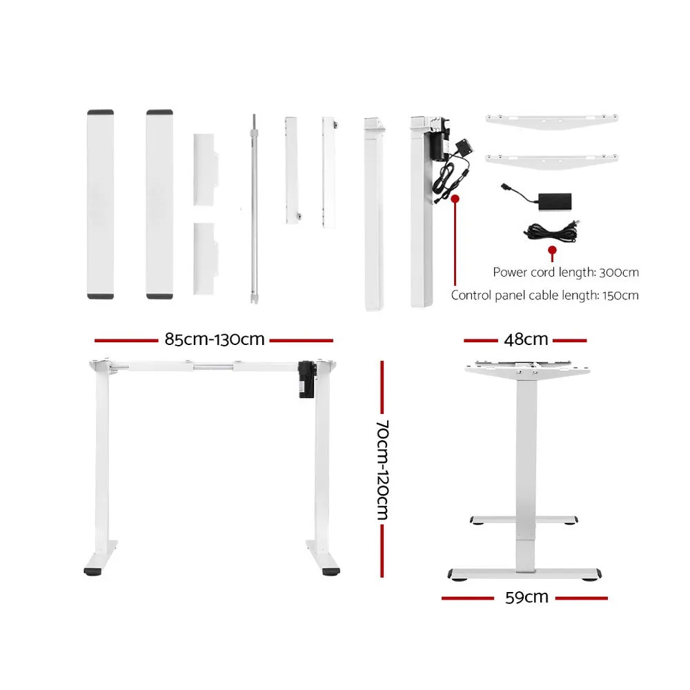 Motorised Height Adjustable Standing Desk Frame by Artiss