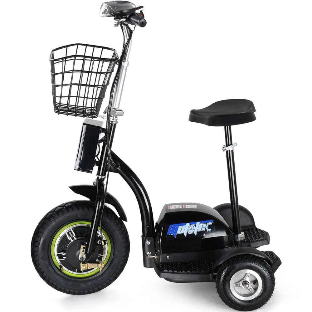 MotoTec 48V/12Ah 500W 3-Wheel Electric Scooter MT-TRK-500