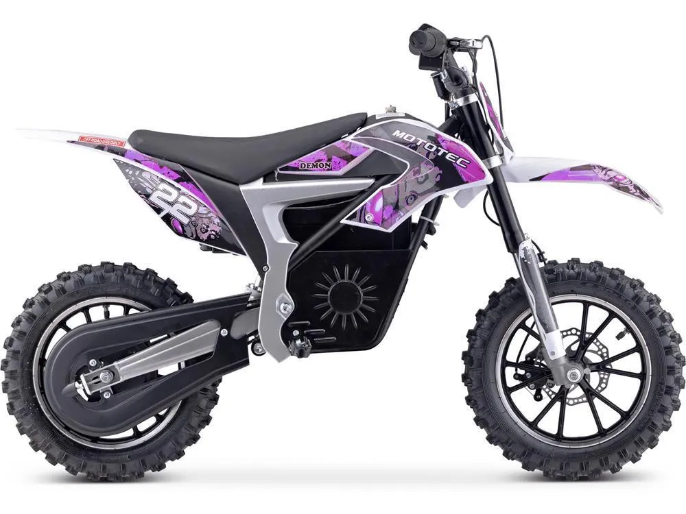 Mototec 500w Electric Dirt Bike | Motocross Lithium-Ion 36 Volts