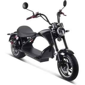 MotoTec Lowboy 60v 20ah 2500w Lithium Electric Scooter Black