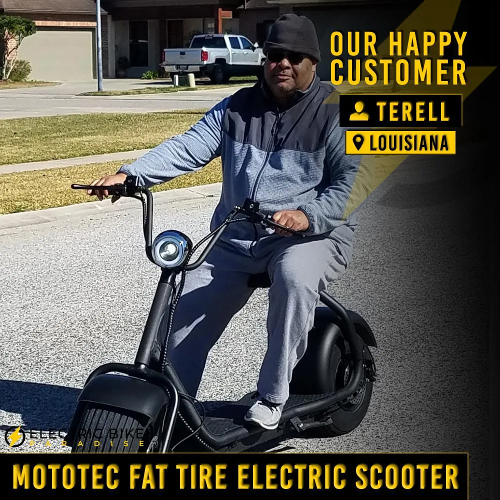 MotoTec Mini Fat Tire 48V/10.4Ah 500W Electric Scooter