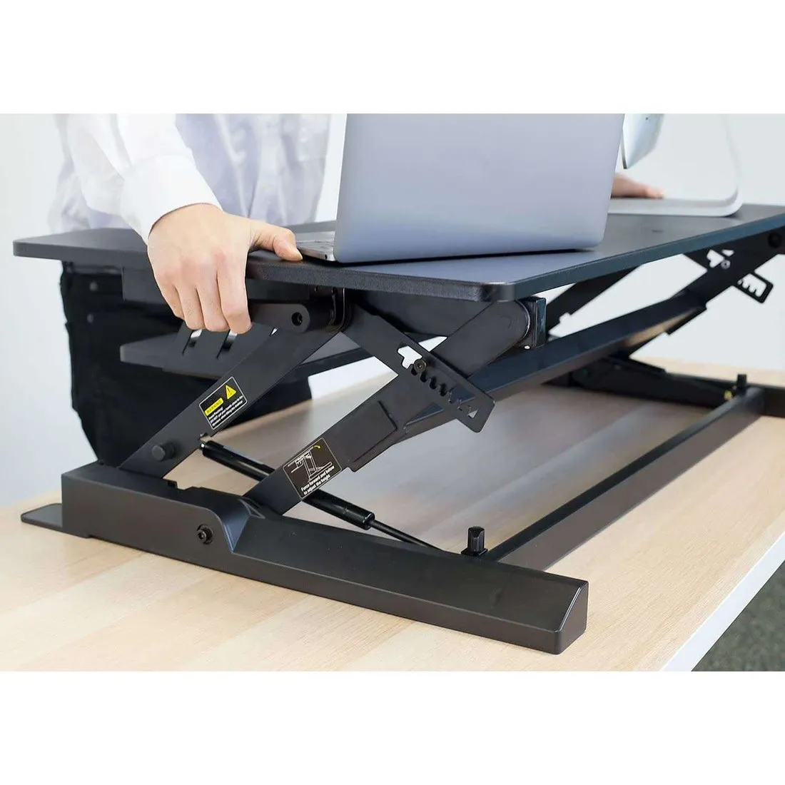 Mount-It! Standing Desk Converter Height-Adjustable StandUp Desk w/ Gas Spring, MI-7926