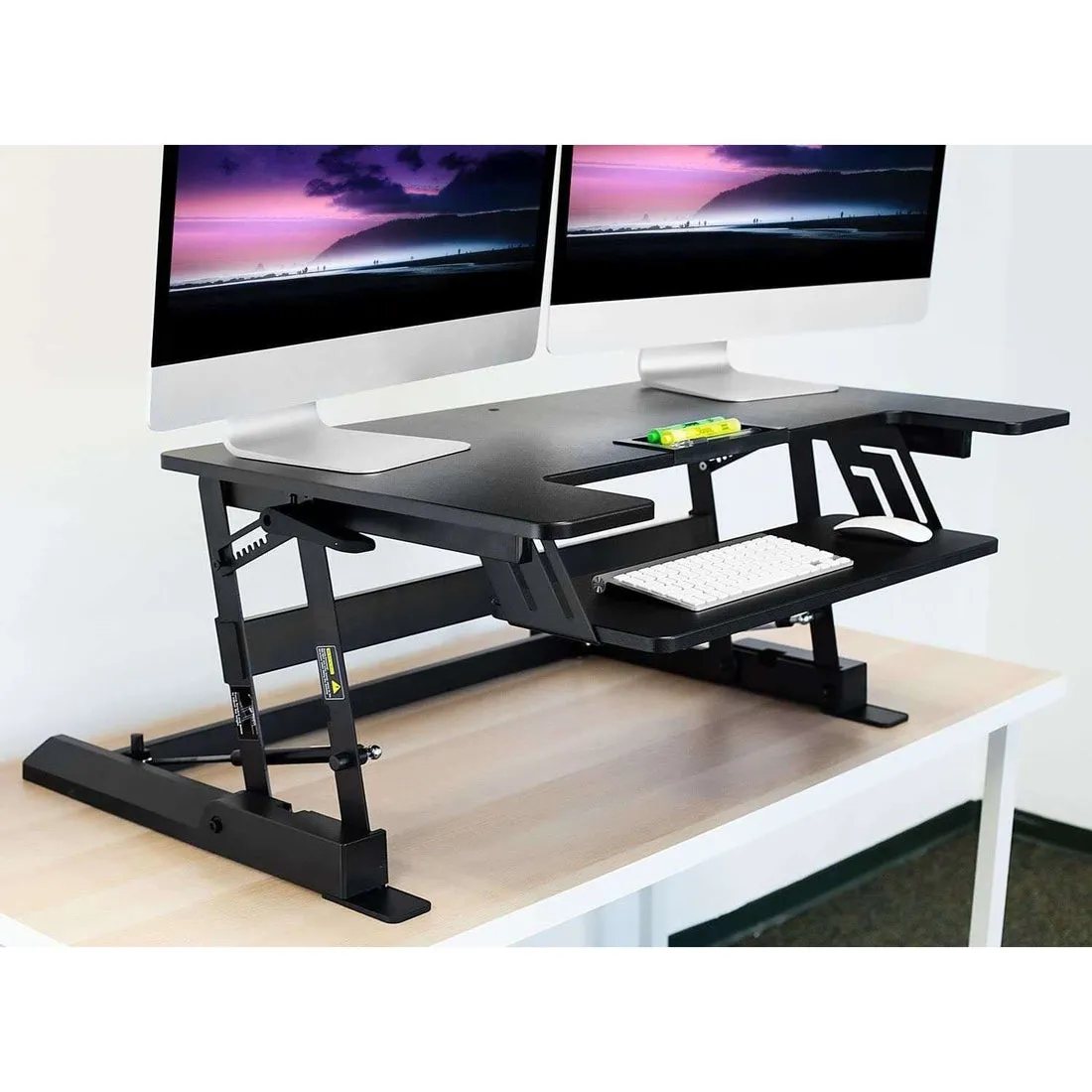 Mount-It! Standing Desk Converter Height-Adjustable StandUp Desk w/ Gas Spring, MI-7926