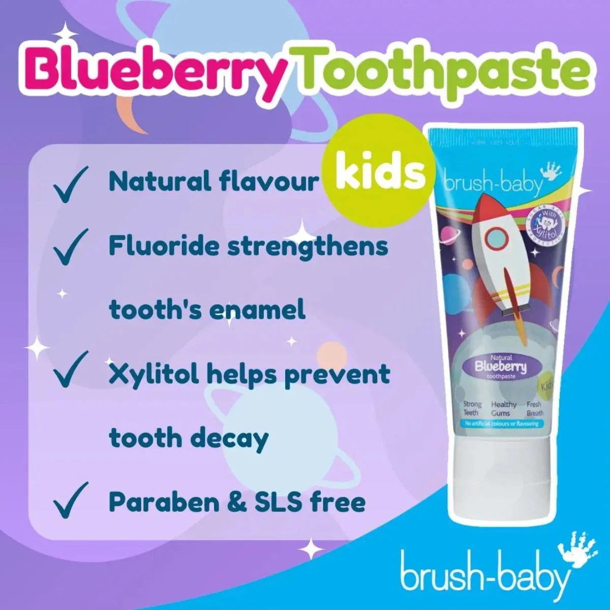 Natural Blueberry Kids Toothpaste