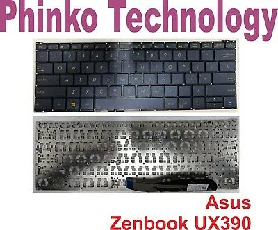 NEW Keyboard for Asus Zenbook UX390 UX390A Series US With Backlight Backlit Blue