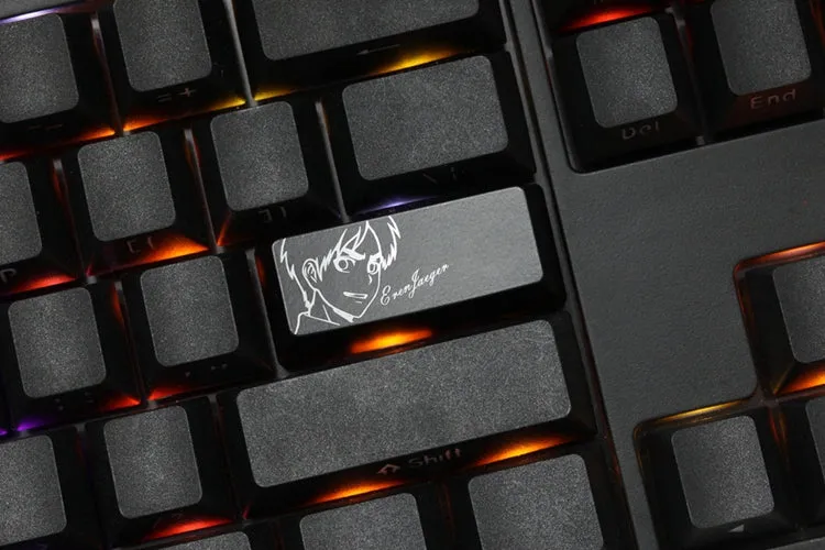 NOVELTY SHINE THROUGH ABS ETCHED ENTER KEYCAP Attack Titian inspired