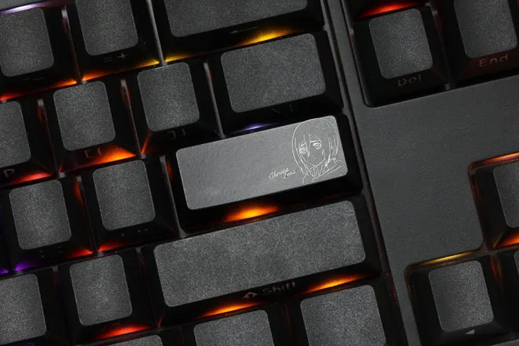 NOVELTY SHINE THROUGH ABS ETCHED ENTER KEYCAP Attack Titian inspired