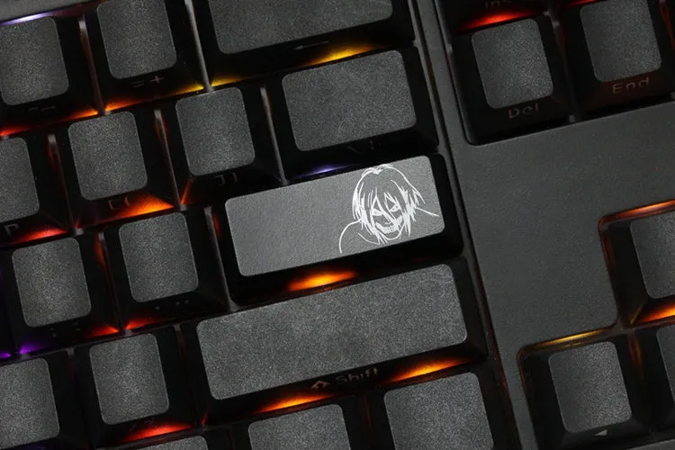 NOVELTY SHINE THROUGH ABS ETCHED ENTER KEYCAP Attack Titian inspired