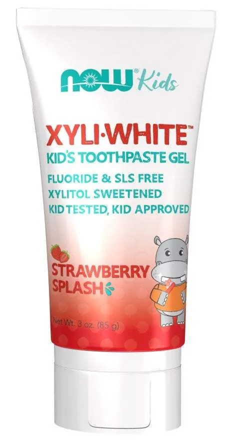 NOW Foods XyliWhite Kids, Strawberry Splash - 85 grams