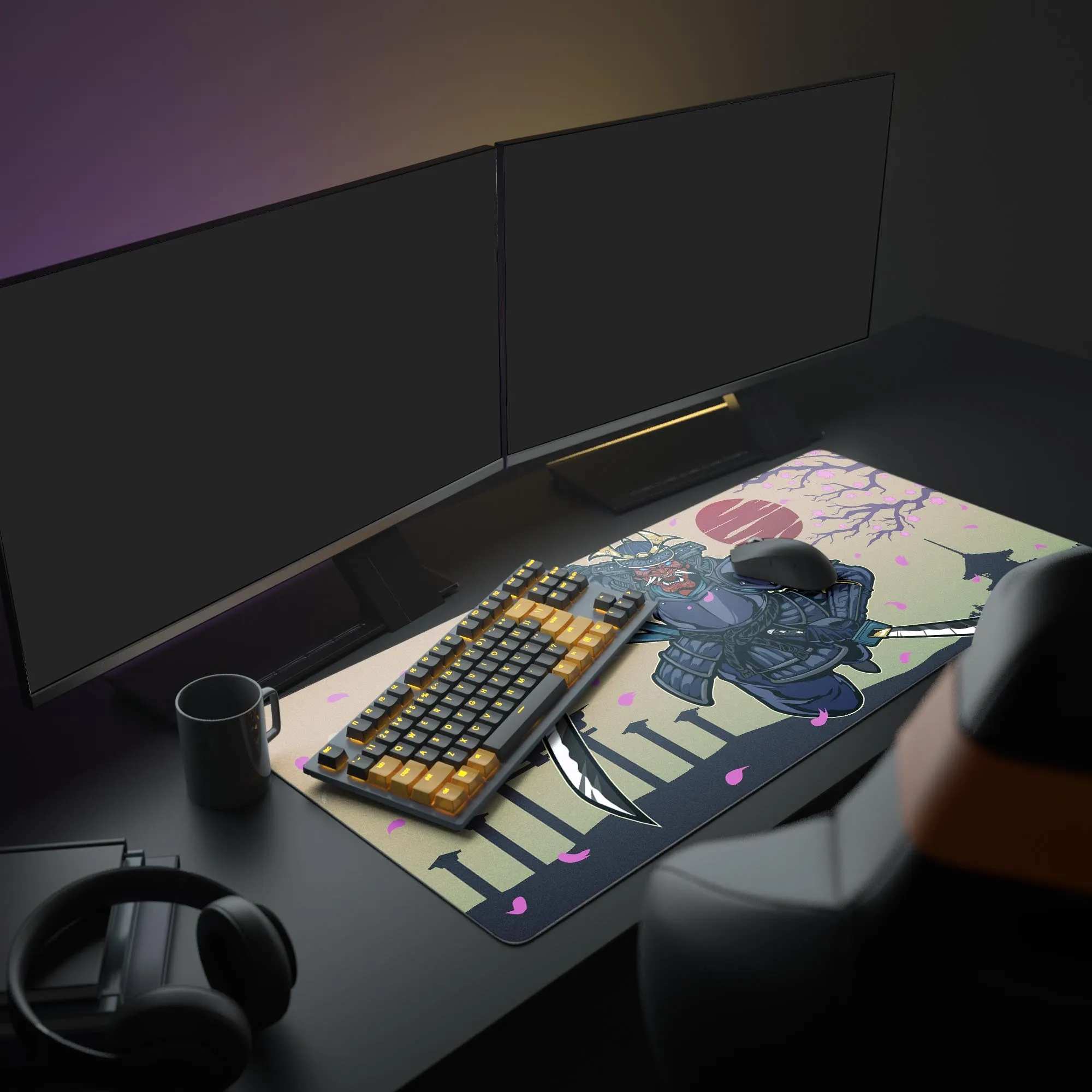 Oni Samurai Desk Pad