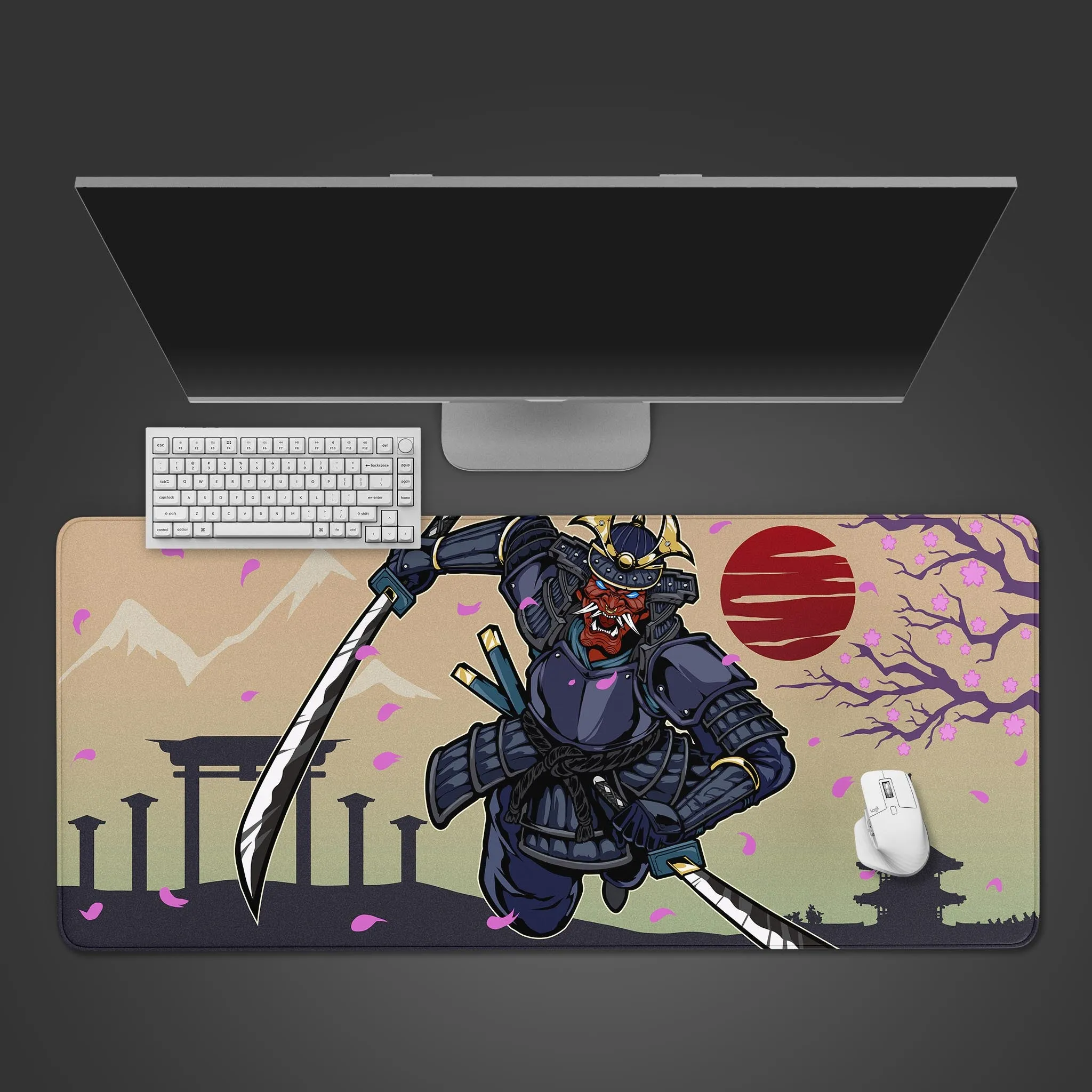 Oni Samurai Desk Pad