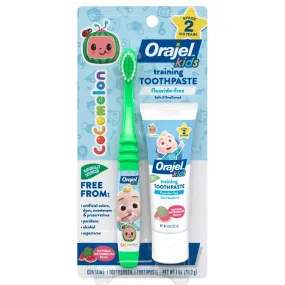 Orajel Kids Cocomelon Fluoride-Free Training Toothpaste & Toothbrush