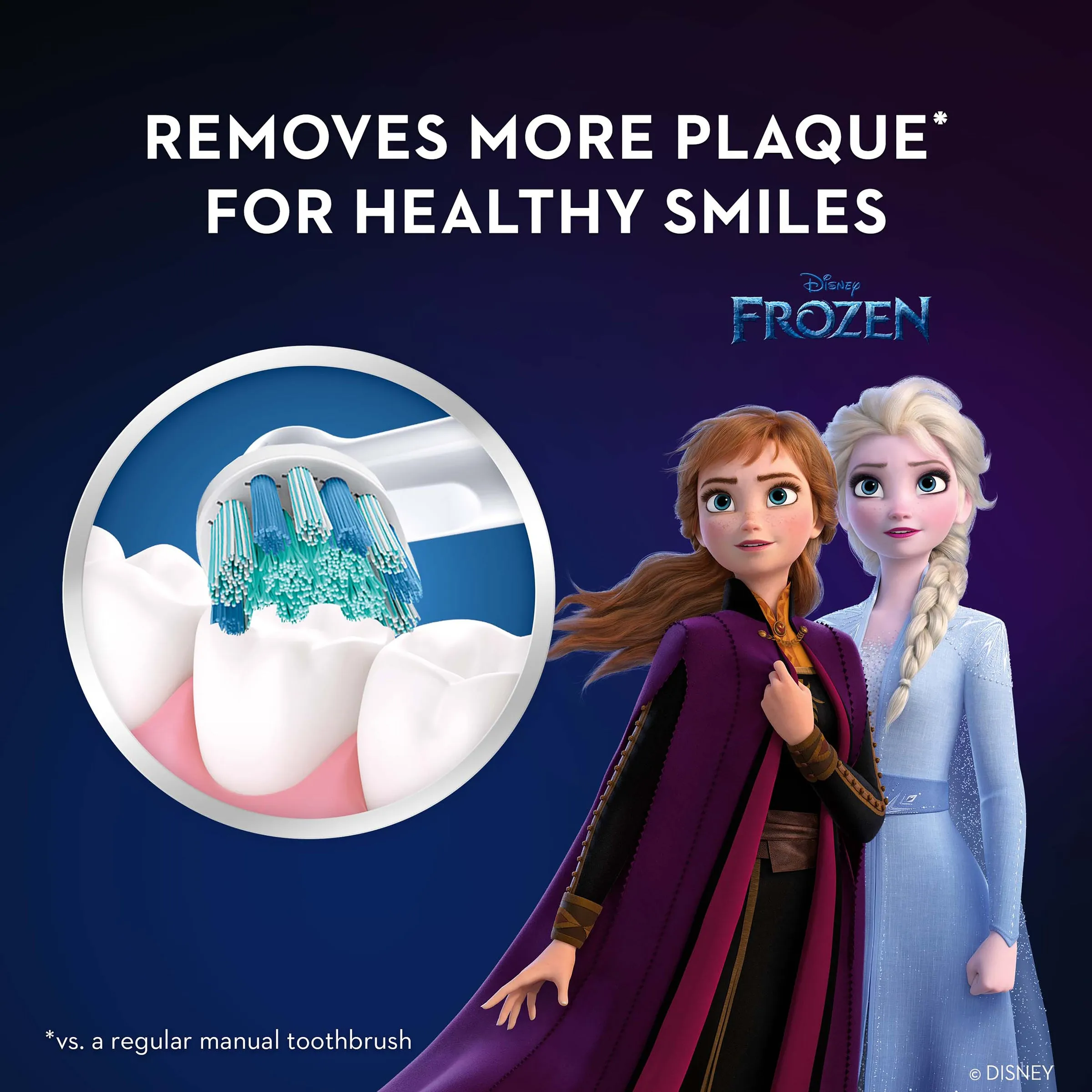 Oral-B Kids Frozen 3  Years Brush Head 2 Count