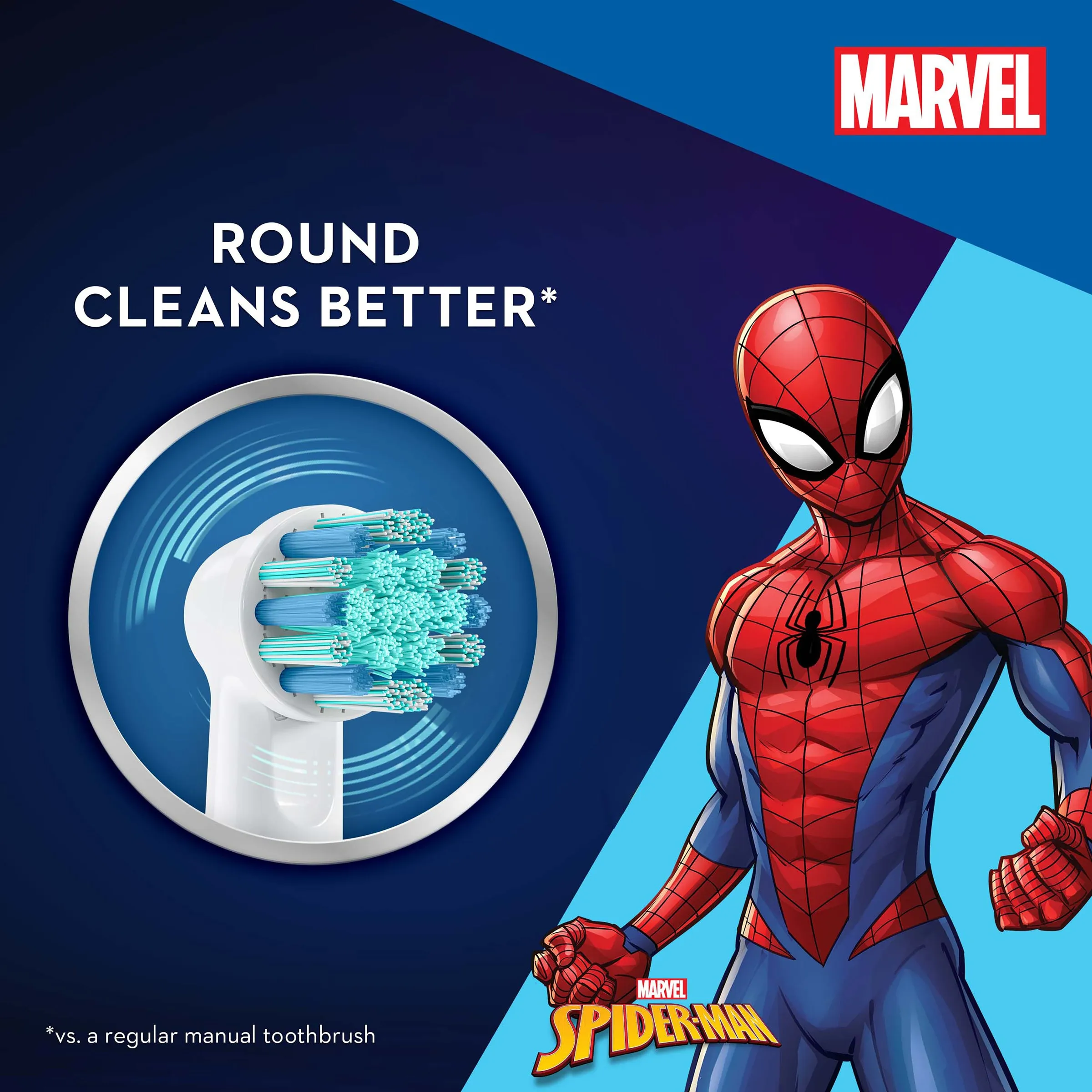 Oral-B Kids Spider-Man 3  Years Brush Head 2 Count