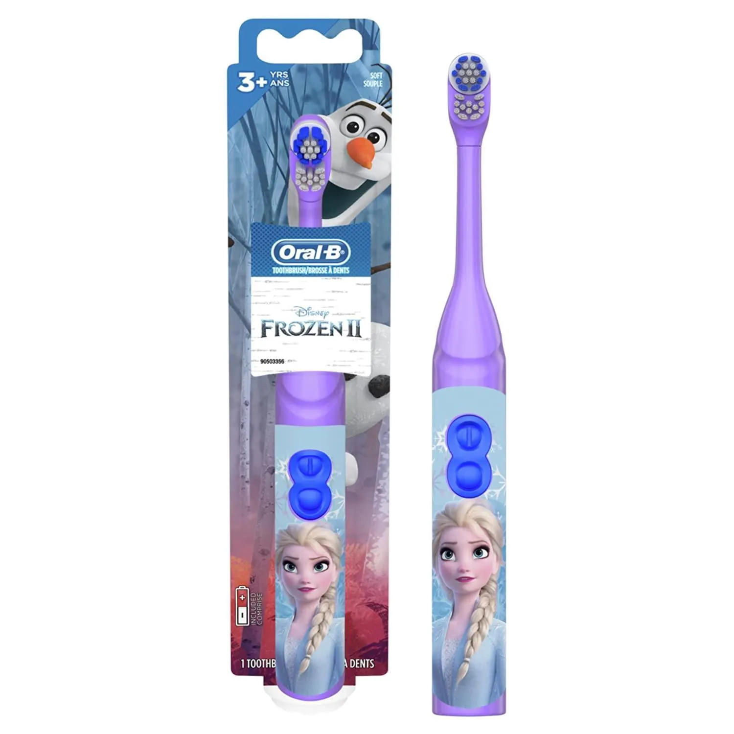 Oral-B Pro Health Disney Frozen Battery Power Electric Toothbrush for Kids - elsa