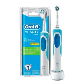 Oral-B Vitality Cross Action Rechargeable Electric Toothbrush Round Oscillation Cleaning Braun