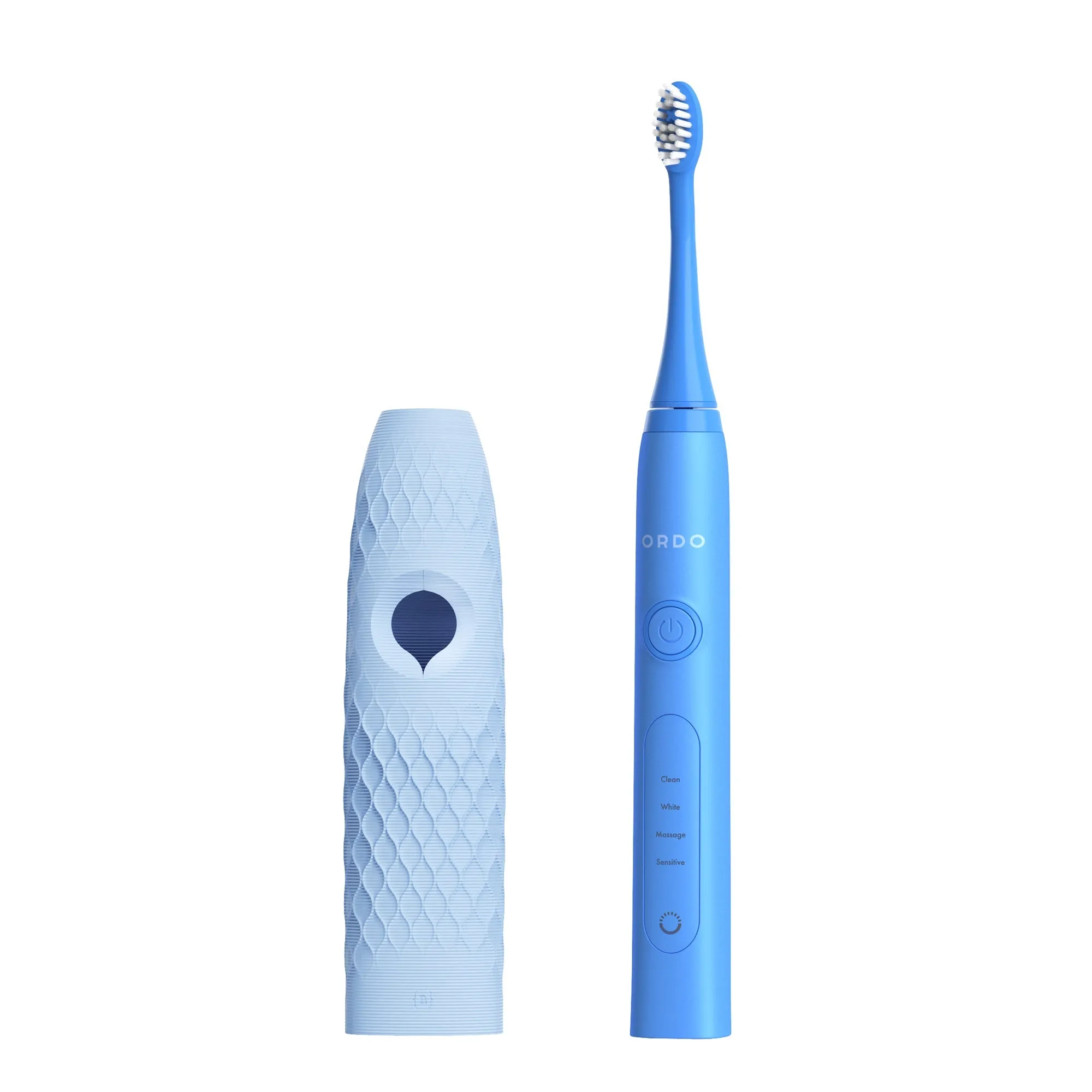 Ordo Sonic  Toothbrush & {access}ories Handle - Soft Blue Hemispherical Small Diamond