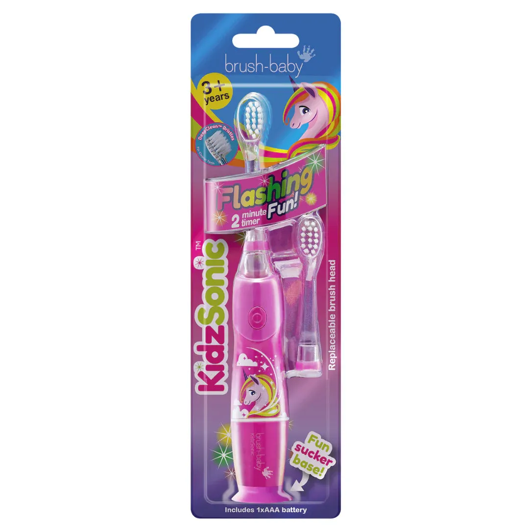 Pack of 2 KidzSonic® Unicorn Kids Electric Toothbrush (3  years)