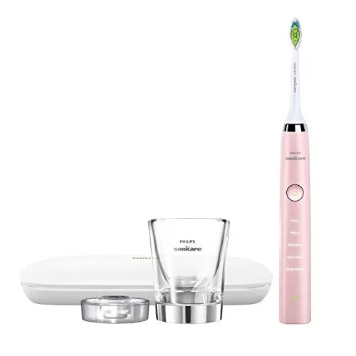 Philips Sonicare Diamond Clean Classic Rechargeable 5 brushing modes, Electric Toothbrush with premium travel case, White, HX9331/43