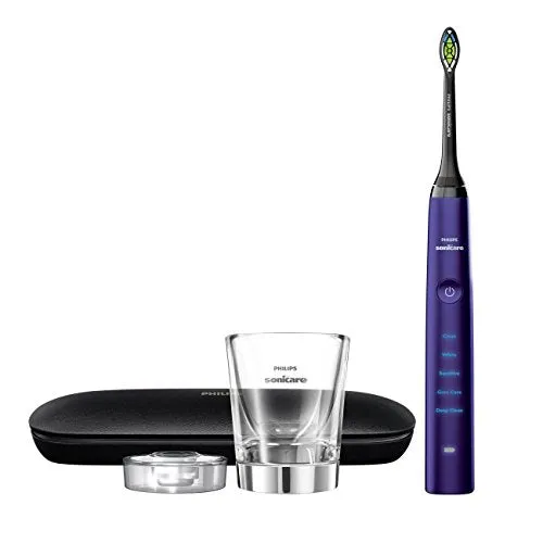 Philips Sonicare Diamond Clean Classic Rechargeable 5 brushing modes, Electric Toothbrush with premium travel case, White, HX9331/43