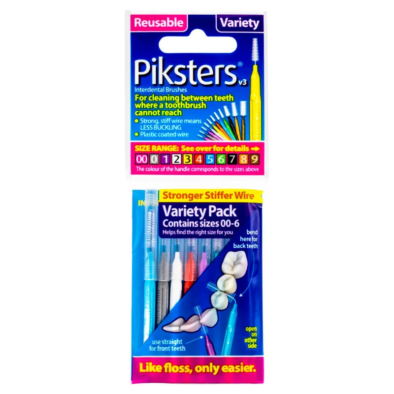 Piksters® Interdental Brushes Variety Pack 8pk