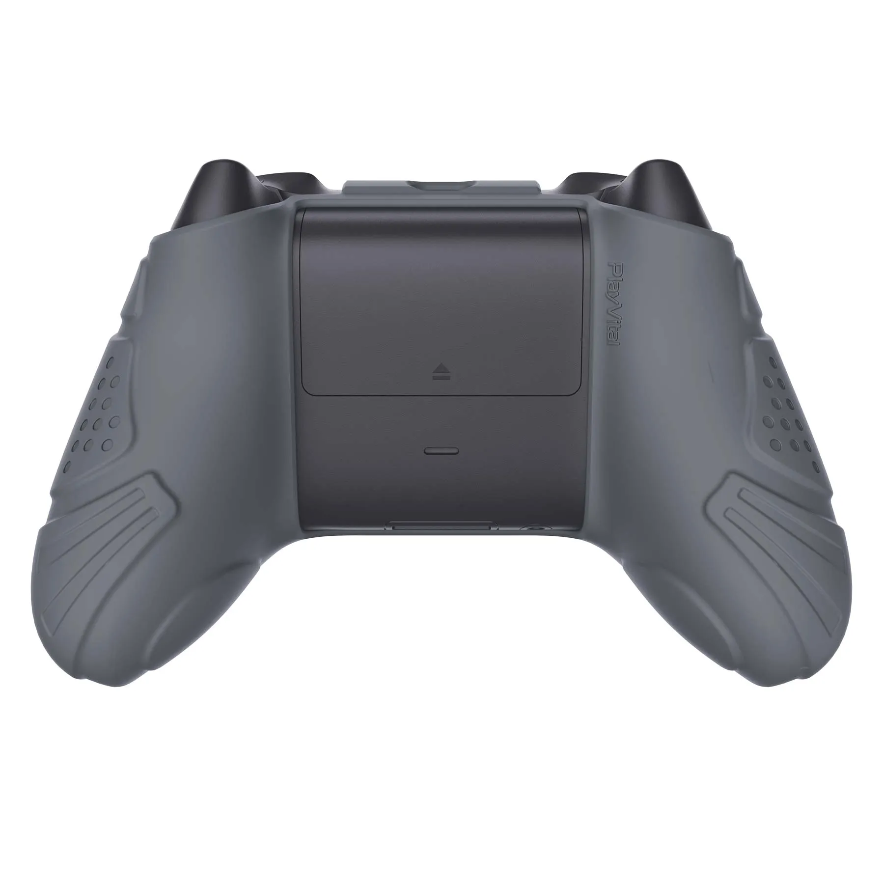 PlayVital Guardian Edition Gray Ergonomic Soft Anti-slip Controller Silicone Case Cover, Rubber Protector Skins with Black Joystick Caps for Xbox Series S and Xbox Series X Controller - HCX3006