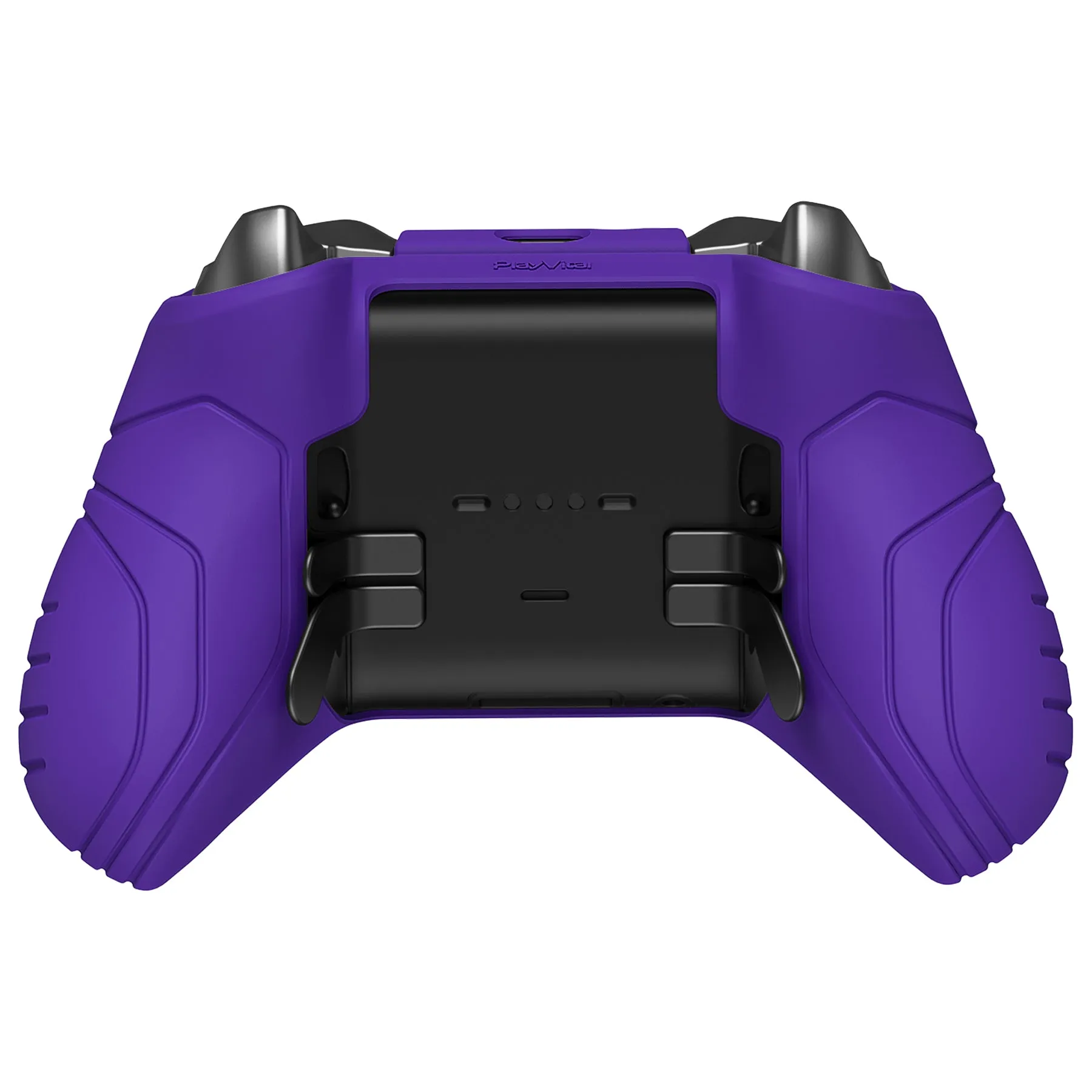 PlayVital Samurai Edition Anti Slip Silicone Case Cover for Xbox Elite Wireless Controller Series 2, Ergonomic Soft Rubber Skin Protector for Xbox Elite Series 2 with Thumb Grip Caps - Purple - XBE2M009