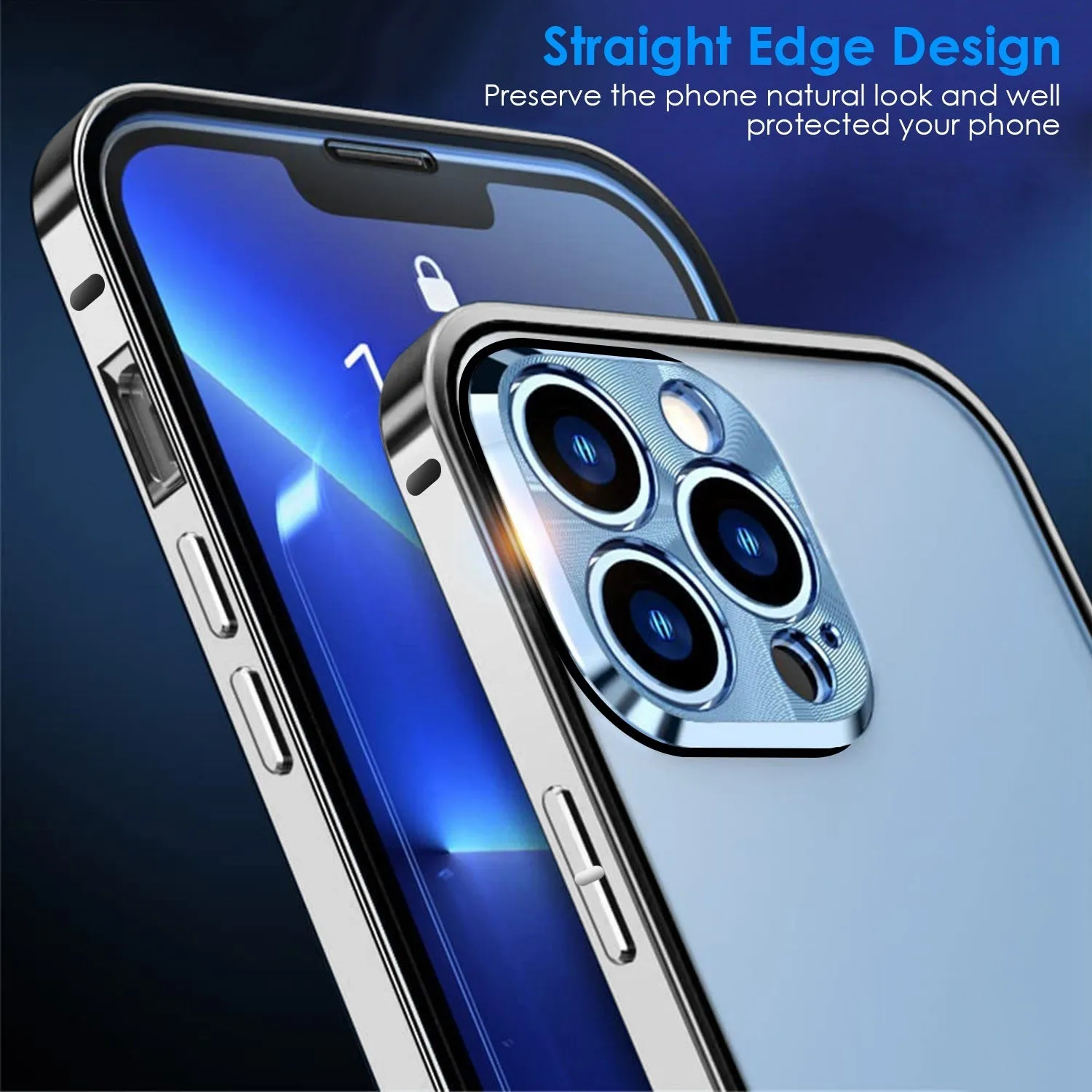 Privacy Magnetic Phone Case 360° Full Protection Anti Spy Phone Cover