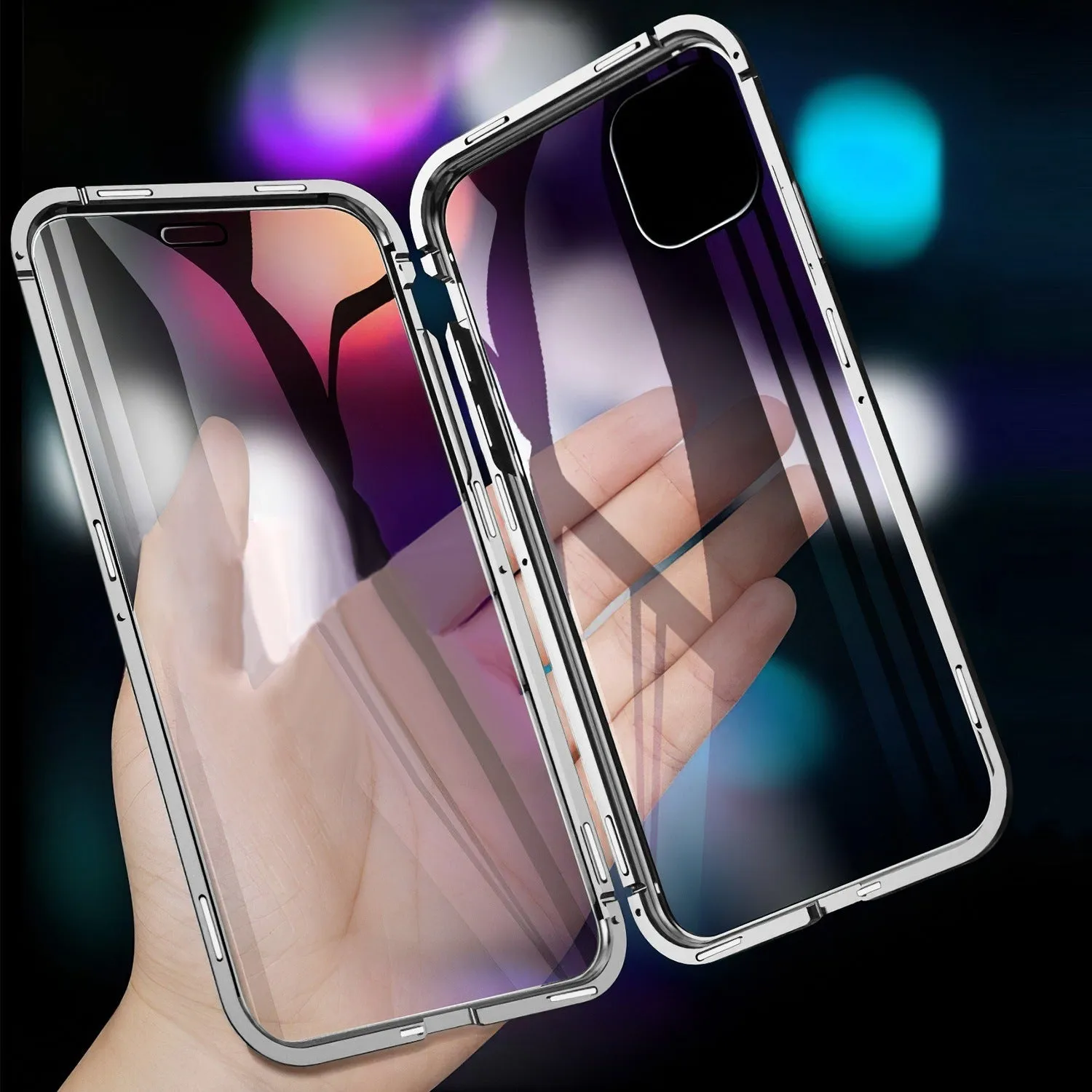 Privacy Magnetic Phone Case 360° Full Protection Anti Spy Phone Cover